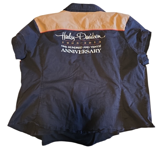 Harley-Davidson Black and Cream Anniversary Jacket 3x - Picture 4 of 4